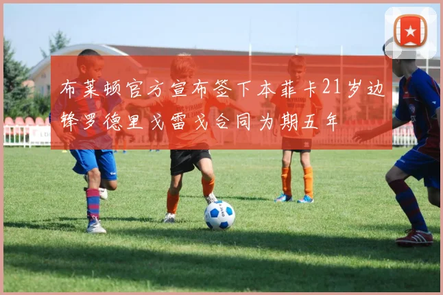 布莱顿官方宣布签下本菲卡21岁边锋罗德里戈雷戈合同为期五年